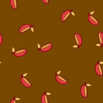 Seamless pattern card diwali lamp cartoon vector Stock Illustration
