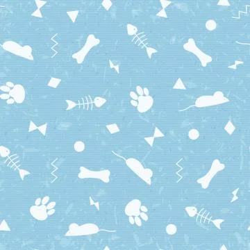 Seamless pattern for card, paper, scrapbook, wrapping, backdrop,texture. Pet Stock Illustration