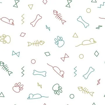 Seamless pattern for card, paper, scrapbook, wrapping, backdrop,texture. Pet 스톡 일러스트