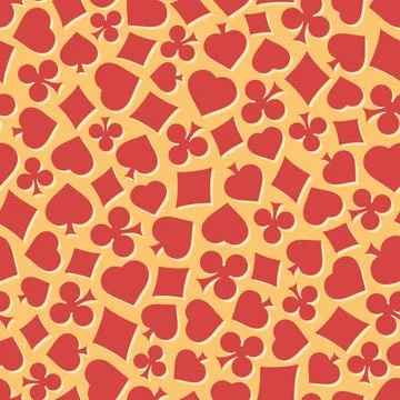 Seamless pattern with card suits. Seamless pattern with card suits. Endles... Stock Photos