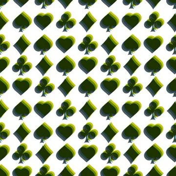 Seamless pattern with card suits. Seamless pattern with card suits. Endles... Foto stock