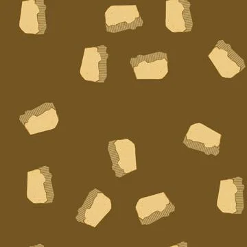 Seamless pattern card torn cardboard cartoon vector Stock Illustration