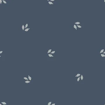 Seamless pattern cardamom on dark gray background. Cute plant sketch ornament Stock Illustration