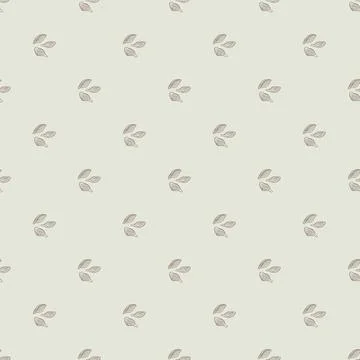 Seamless pattern cardamom on light background. Cute plant sketch ornament. Ge Stock Illustration