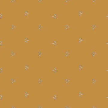 Seamless pattern cardamom on orange background. Cute plant sketch ornament. G Illustrazione stock