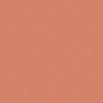 Seamless pattern cardamom on peach background. Cute plant sketch ornament. Ge Stock Illustration