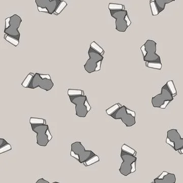 Seamless pattern cardboard torn paper cartoon vector Stockillustratie