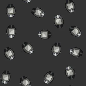 Seamless pattern cardio heart rate monitor cartoon vector Stock Illustration