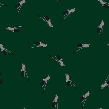 Seamless pattern care lawn mower cartoon vector Illustrazione stock
