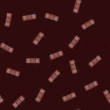 Seamless pattern cargo coal wagon cartoon vector Stock Illustration