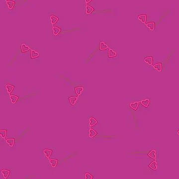 Seamless pattern carnaval photo booth prop cartoon vector Illustrazione stock