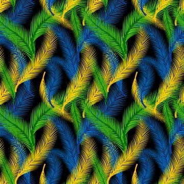 Seamless pattern. Carnival background on the black. Stockillustratie