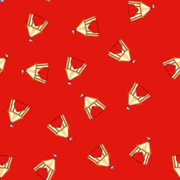 Seamless pattern carnival circus tent cartoon vector Stock Illustration