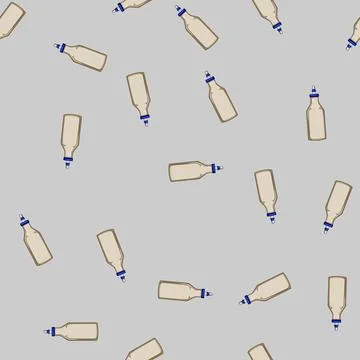 Seamless pattern carpentry wood glue cartoon vector Stock Illustration