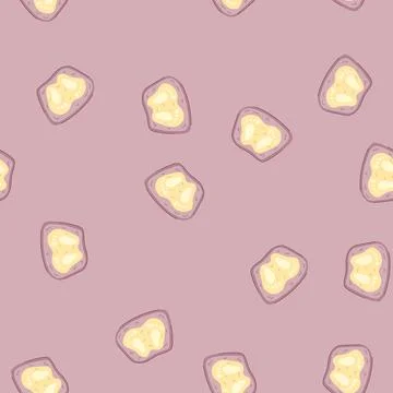Seamless pattern carpet bath mat cartoon vector Stock Illustration
