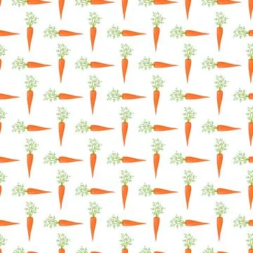 Seamless pattern with carrot Illustrazione stock