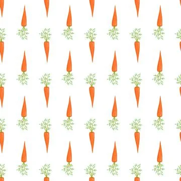 Seamless pattern with carrot Stock Illustration