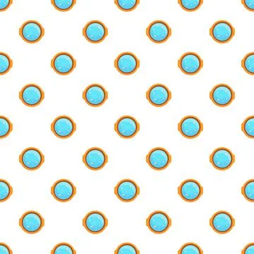 Seamless pattern with cartoon ceramic soup bowls Stock Illustration