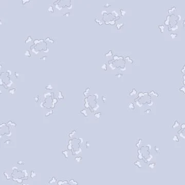 Seamless pattern cartoon explosion smoke puff effect vector Illustration