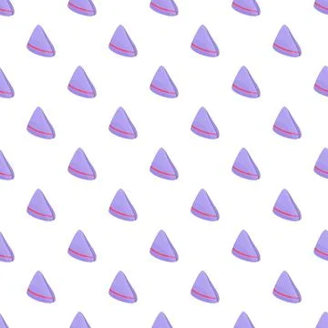 Seamless pattern with cartoon flight attendant caps Illustrazione stock