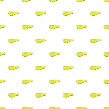 Seamless pattern with cartoon green shoe ballet flat Stock Illustration