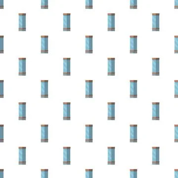 Seamless pattern with cartoon office building skyscrapers Stock Illustration