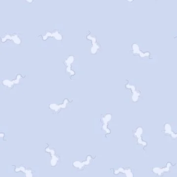 Seamless pattern cartoon smoke cloud representing speed, dust or puffing vapo Illustrazione stock