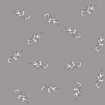 Seamless pattern Cartoon smoke or vapor puff effect Stock Illustration