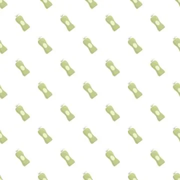 Seamless pattern with cartoon style cosmetic dispenser bottles Illustrazione stock