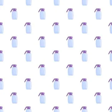 Seamless pattern with cartoon style garden sprayers 스톡 일러스트