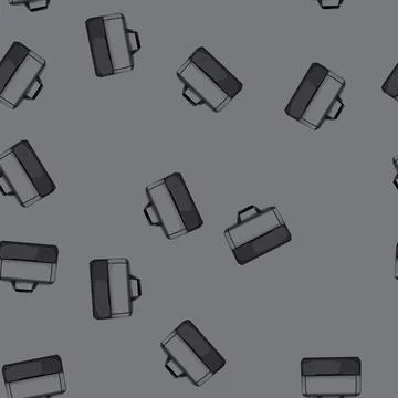 Seamless pattern case laptop bag cartoon vector イラスト素材