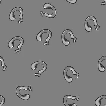 Seamless pattern casting metal liquid shapes cartoon vector Stock Illustration
