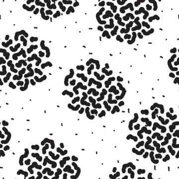 Seamless pattern. Casual abstract doodle texture Stock Illustration
