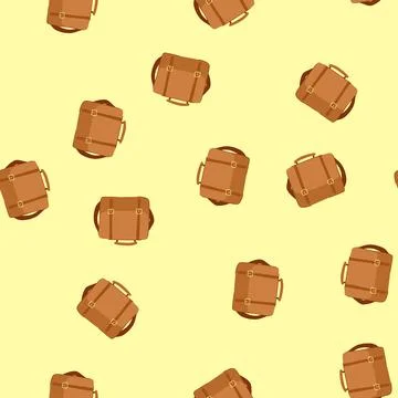Seamless pattern casual messenger bag cartoon vector Stock-Illustration