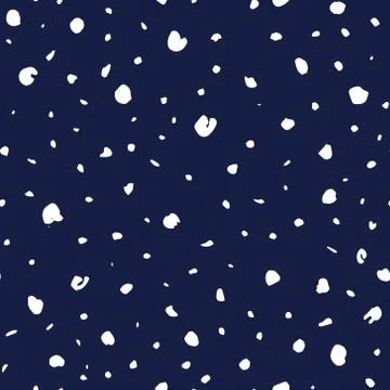 Seamless pattern. Casual polka dot texture. Stylish doodle Stock Illustration