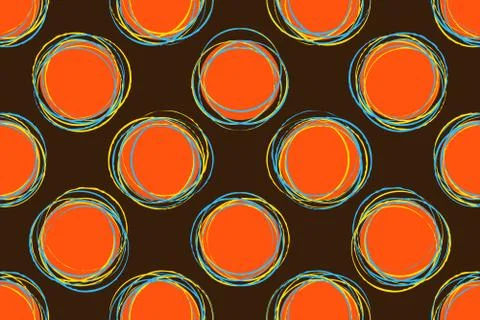 Seamless Pattern. Casual Polka Dot Texture Stock Illustration