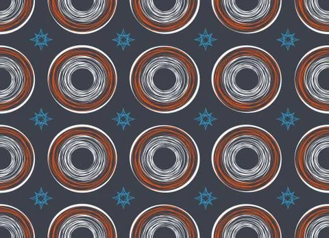 Seamless Pattern. Casual Polka Dot Texture Stock Illustration