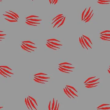 Seamless pattern cat claw scratch cartoon vector Stockillustratie
