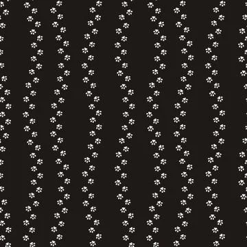 Seamless pattern of cat footprint. Stylish vector print. Stockillustratie