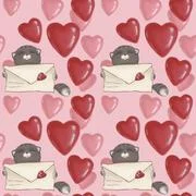 Seamless background with hearts. Y2k background. Y2k Wallpapers. ~ Clip Art  #252392027