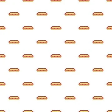 Seamless pattern of cat litter trays with sand Stock Illustration