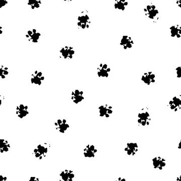 Seamless pattern cat paw. Background for products for animals. Stock Illustration