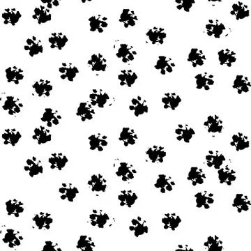 Seamless pattern cat paw. Vector illustration eps10. Stock Illustration