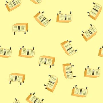 Seamless pattern catalog file cabinet cartoon vector Stock-Illustration