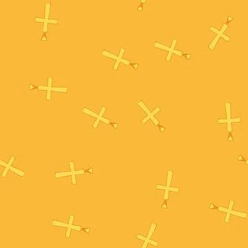 Seamless pattern catholic cross christian cartoon vector Stock-Illustration