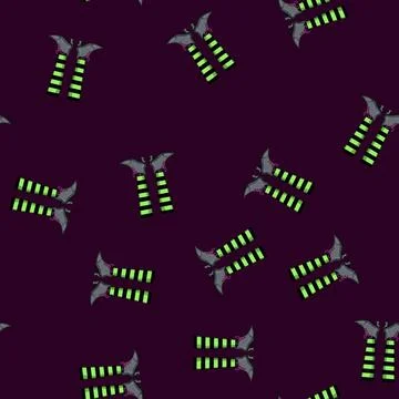 Seamless pattern cauldron witch legs cartoon vector Stock Illustration