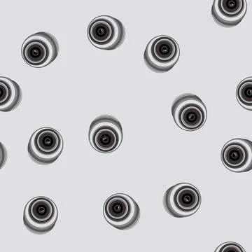 Seamless pattern cctv ip camera cartoon vector Stock Illustration