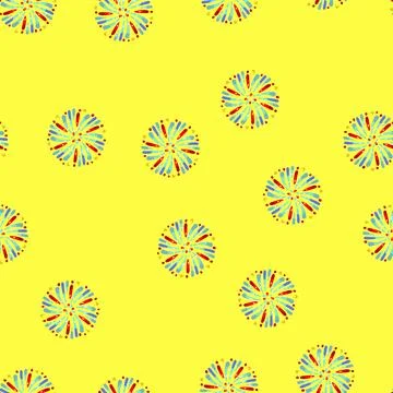 Seamless pattern celebrate firework cartoon vector イラスト素材