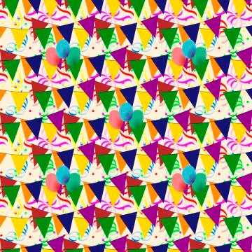 Seamless pattern with celebrating Stock Illustration