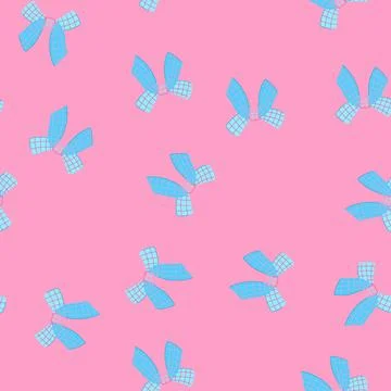 Seamless pattern celebration bright bow cartoon vector Illustrazione stock
